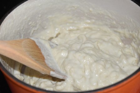 Cooking up some gooey vegan mozzarella